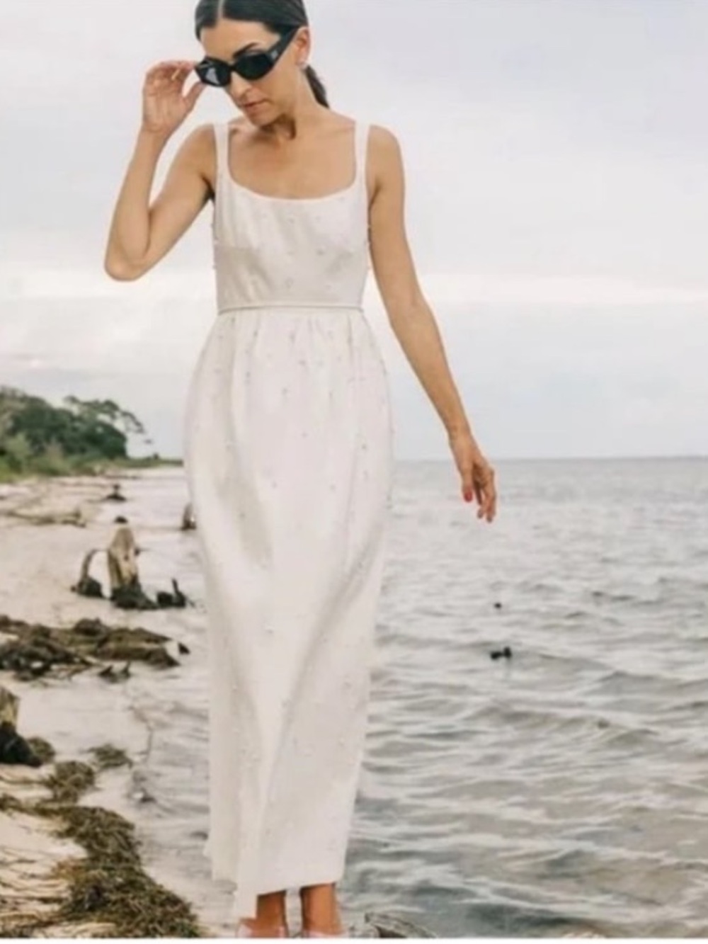 Antonio Melani x Elizabeth Damrich Glass Embellished Dress